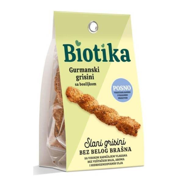 BIOTIKA gurmanske grisine sa bosiljkom  100g