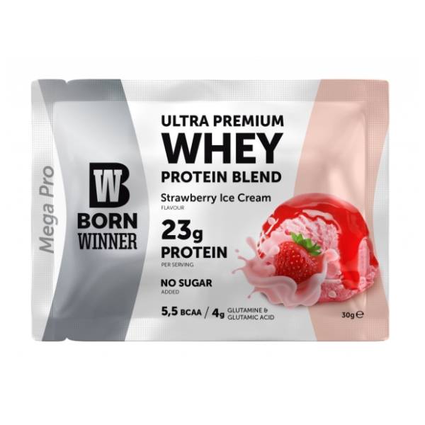 BORN WINNER whey protein jagoda 30g