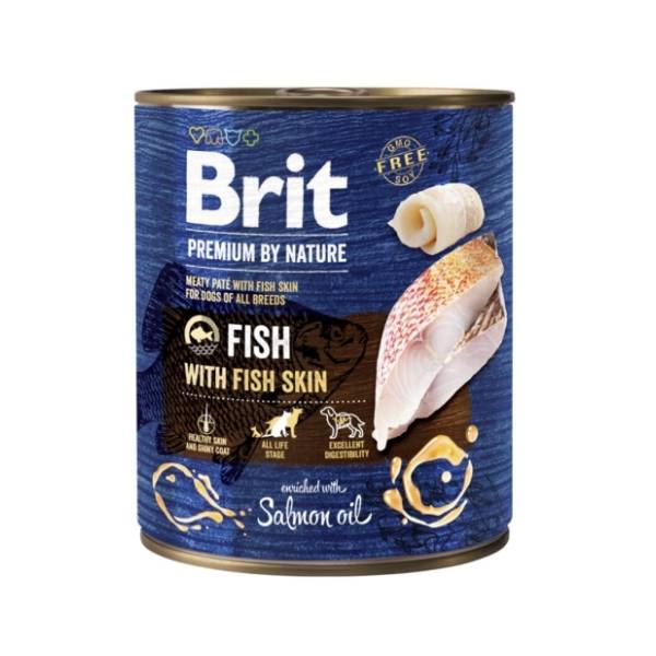 BRIT Premium by nature hrana za pse riba i riblja koža 800g