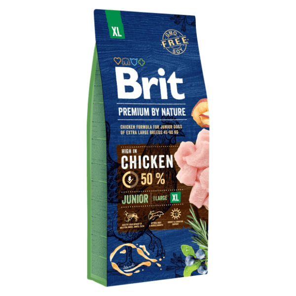BRIT Premium by nature junior XL hrana za pse piletina 15kg