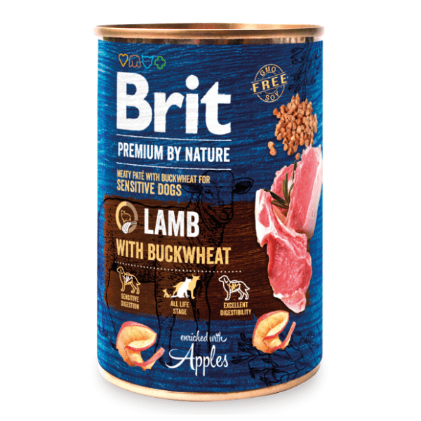 BRIT Premium by nature sensitive hrana za pse jagnjetina i heljda 400g