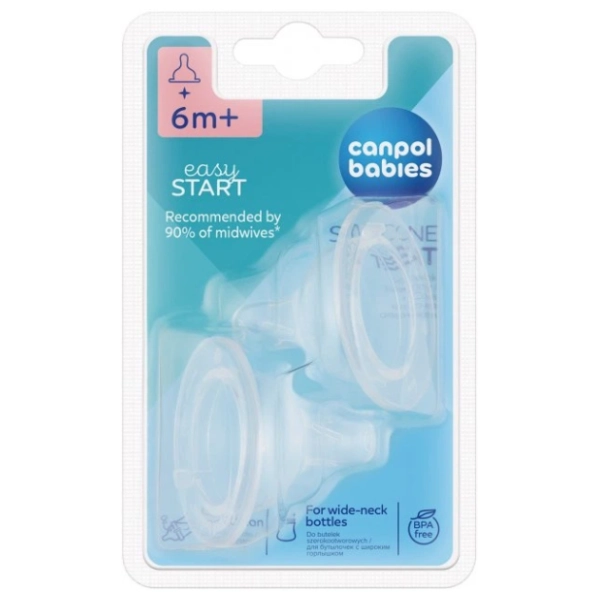 CANPOL BABIES Easy Start silikonska cucla X rez 21/733 1kom