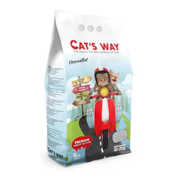 CATS WAY Natural white posip za mačke 5l