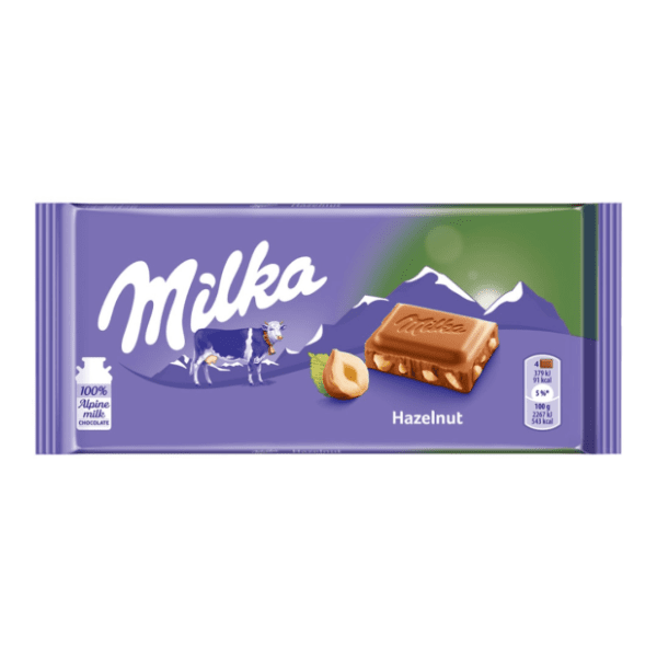 Čokolada MILKA seckani lešnik 100g