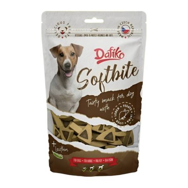 DAFIKO Softbite poslastica za pse trouglići sa džigericom 150g