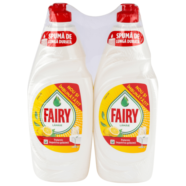 Deterdžent za posuđe FAIRY lemon 2x750ml