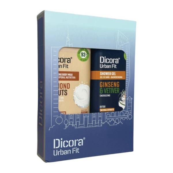 DICORA set Urban fit (mleko za telo vitamin B 400ml i kupka energy detox 400ml)