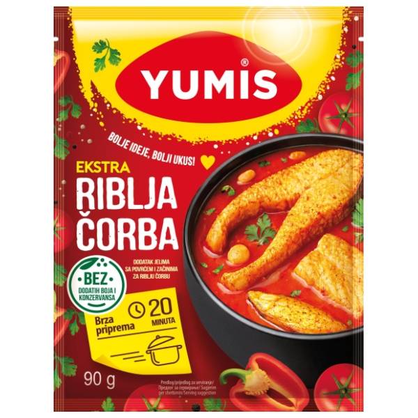 Dodatak YUMIS sa povrćem i začinima za riblju čorbu 90g
