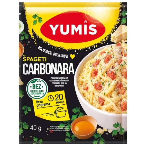 Dodatak YUMIS za špagete Carbonare 40g