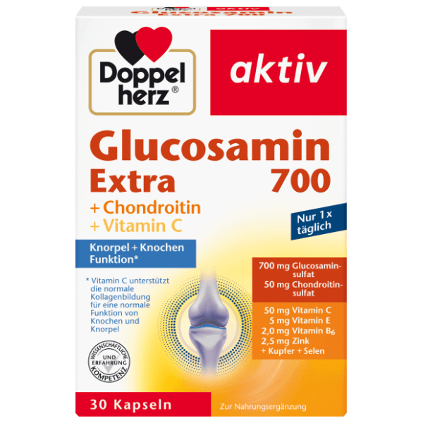 DOPPELHERZ Glukozamin extra 700mg kapsule 30kom