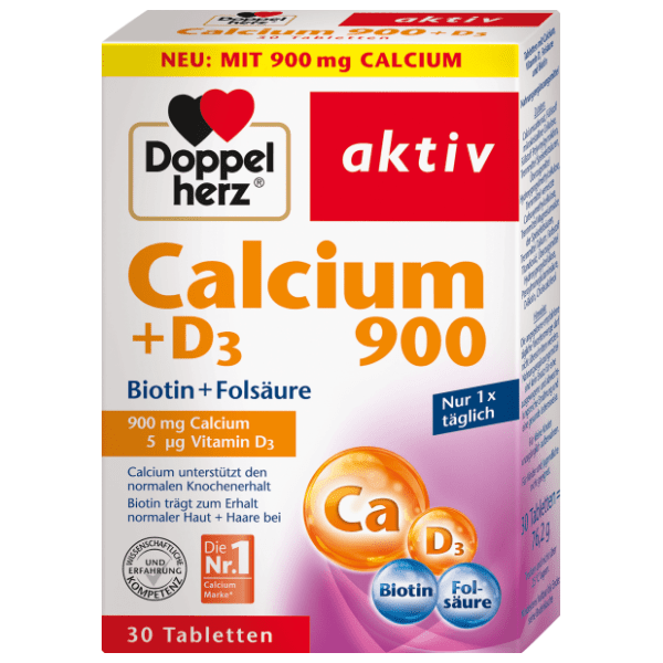 DOPPELHERZ Aktiv kalcijum 900 + D3 tablete 30kom