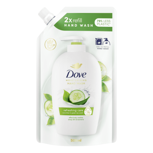 DOVE refreshing care krastavac i zeleni čaj tečni sapun dopuna 500ml