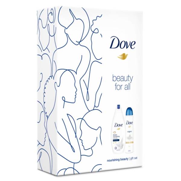 DOVE set Nourishing beauty (kupka 250ml i dezodorans 150ml)