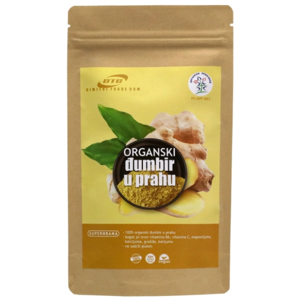 DTC organski đumbir u prahu 100g