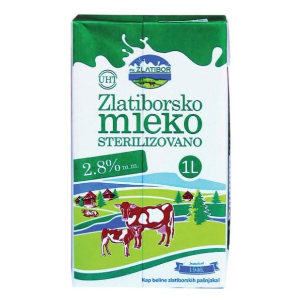 Dugotrajno zlatiborsko mleko PK ZLATIBOR 2,8%mm 1l