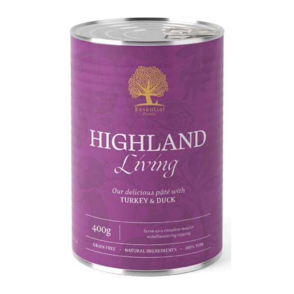 ESSENTIAL Highland living pašteta za pse ćuretina i pačetina 400g