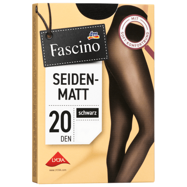 FASCINO hulahopke svilene mat  20den crna 46-48