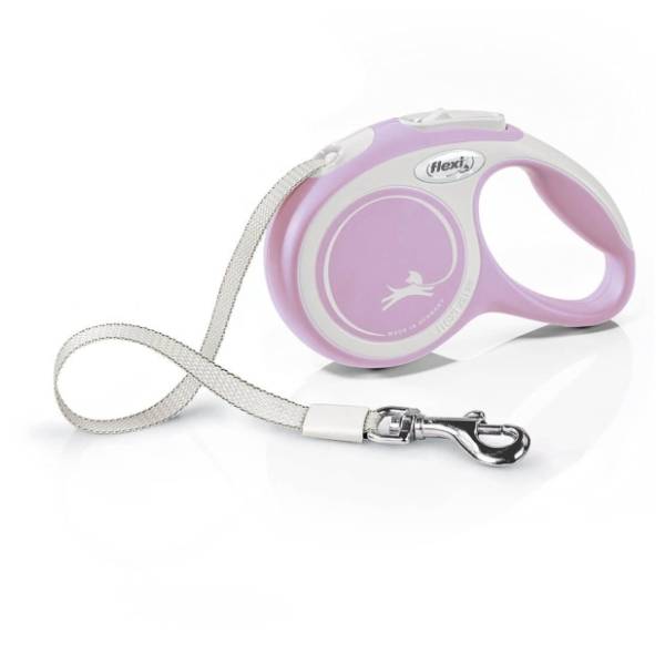 FLEXI Comfort tape povodac za pse S 5m roze