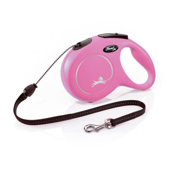 FLEXI New classic cord povodac za pse L 8m roze