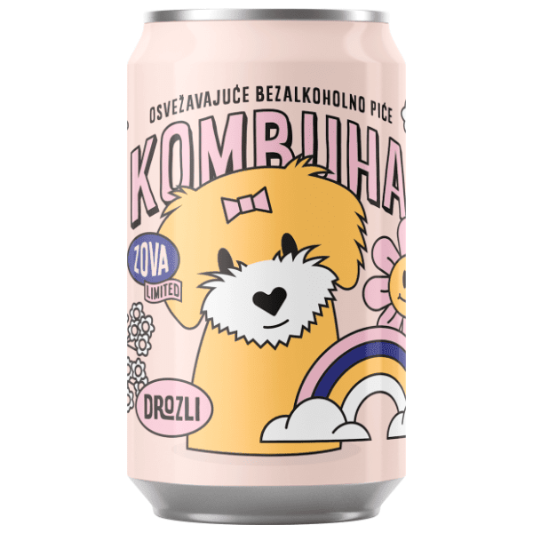 Gazirani sok DROZLI Kombuha zova 330ml