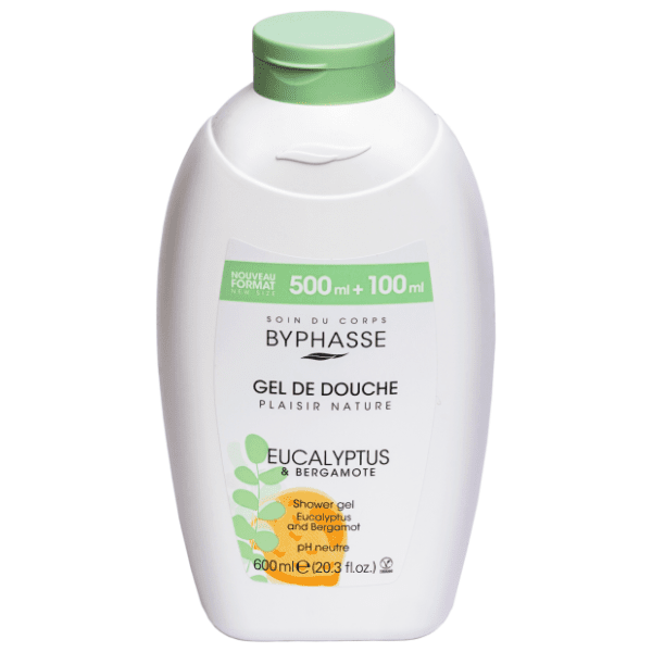 Gel za tuširanje BYPHASSE eucalyptus & bergamot 600ml