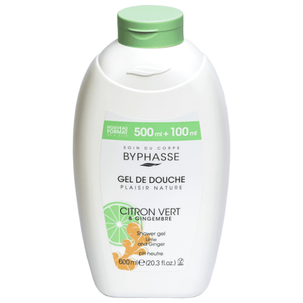 Gel za tuširanje BYPHASSE lime & ginger 600ml