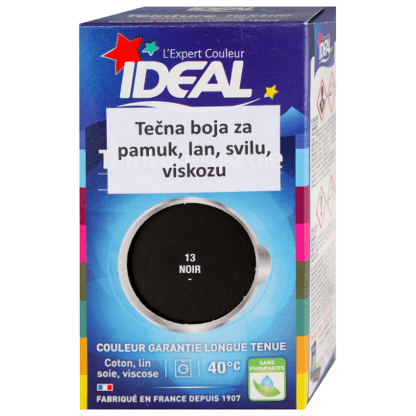 IDEAL boja za tkaninu crna 90g