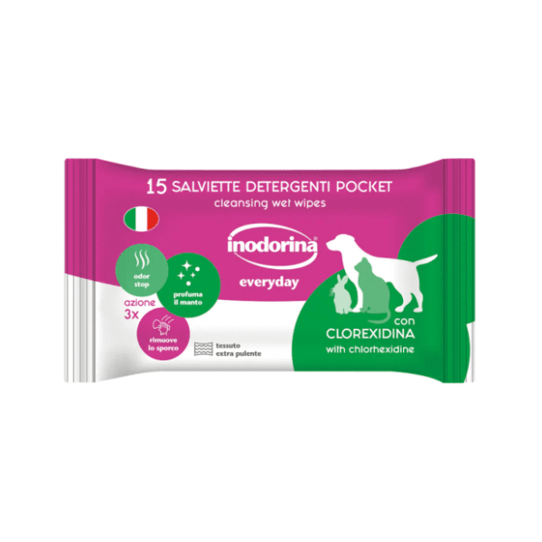 INODORINA Refresh chlorhexidine vlažne maramice 15kom