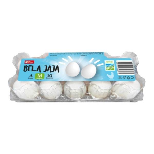 Jaja klasa M bela K PLUS 10kom