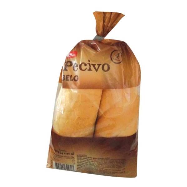 K PLUS belo pecivo 4x70g