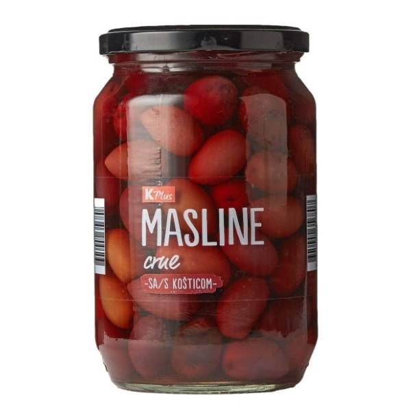 K PLUS crne masline 700g