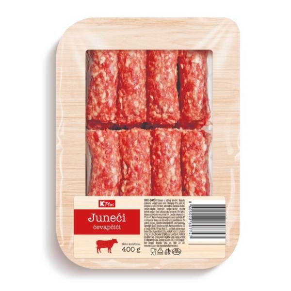 K PLUS juneći ćevapčići 400g