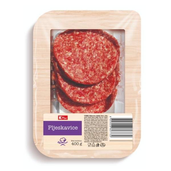 K PLUS pljeskavice 400g