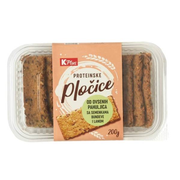 K PLUS pločice semenke bundeve i lan 200g