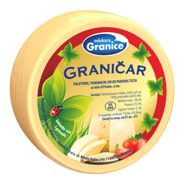 Kačkavalj MLEKARA GRANICE Graničar 250g