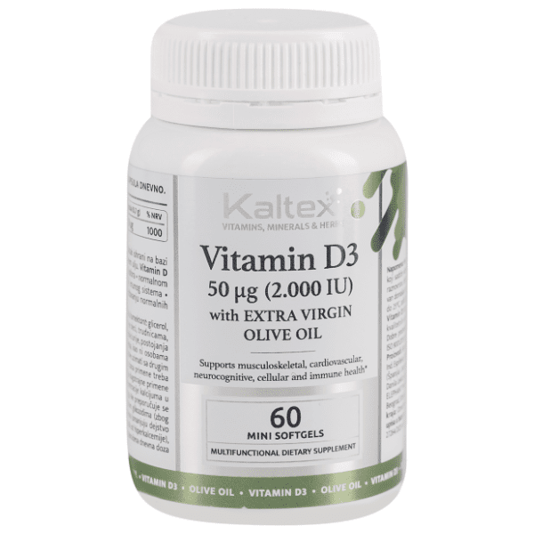 KALTEX vitamin D3 2000 IU 60kom