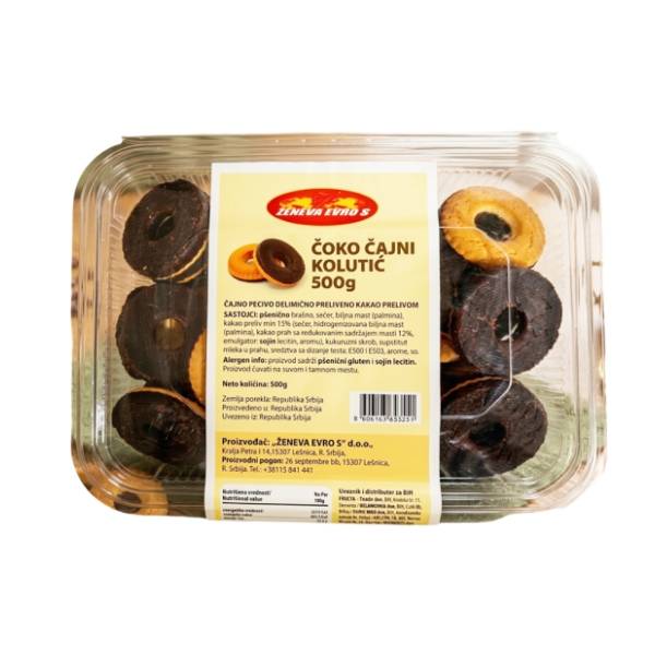 Keks ŽENEVA čajni kolutići 500g