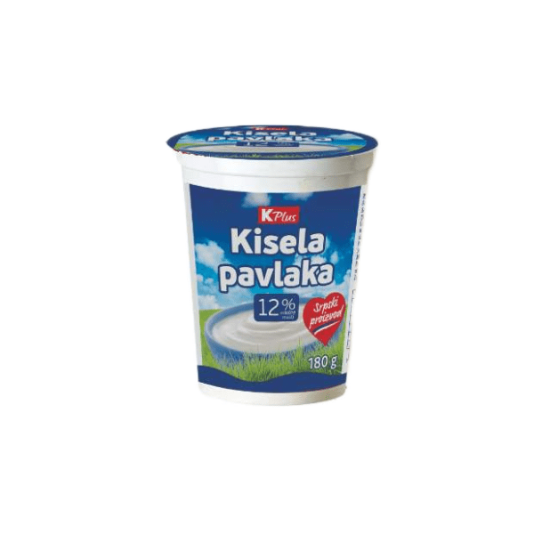 Kisela pavlaka K PLUS 12%mm 180g