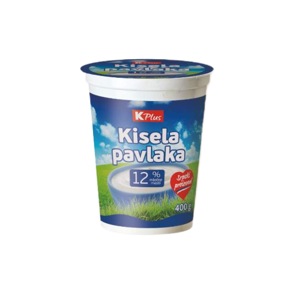 Kisela pavlaka K PLUS 12%mm 400g