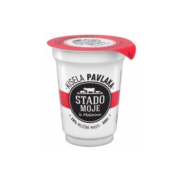 Kisela pavlaka STADO MOJE 20%mm 380g