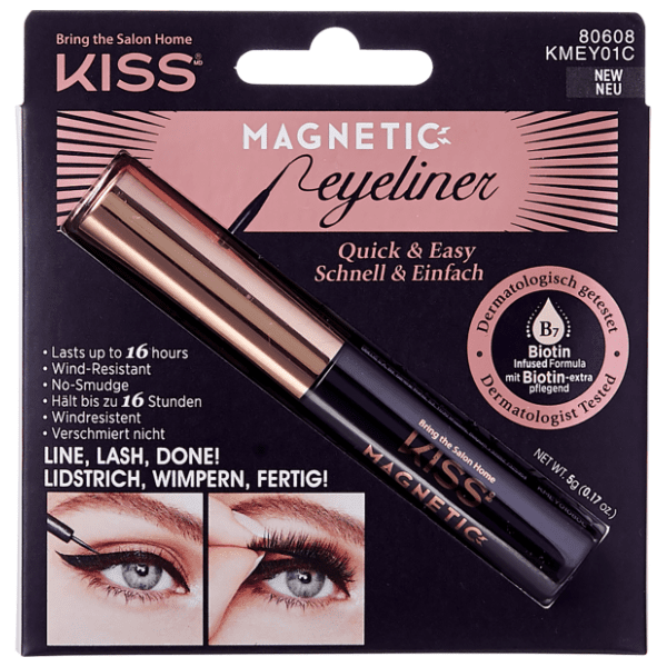 KISS Quick & easy magnetic ajlajner crni