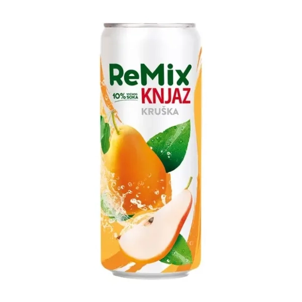 KNJAZ MILOŠ Remix kruška limenka 0,33l