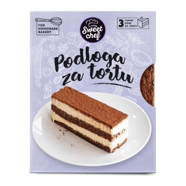 Kore za tortu tamne SWEET CHEF 700g