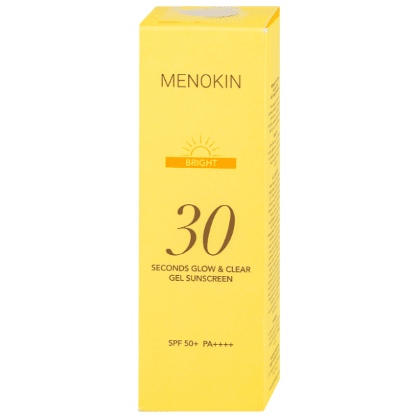 Krema MENOKIN Bright 30 seconds glow & clear za zaštitu od sunca SPF50 50ml