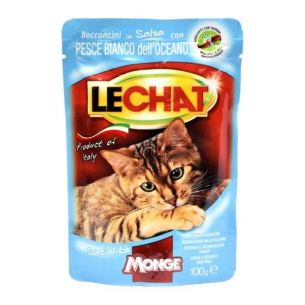 LECHAT hrana za mačke okeanska riba u sosu 100g