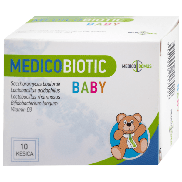 MEDICO DOMUS Medicobiotic baby probiotik prah za odojčad 4m+ kesice 10kom