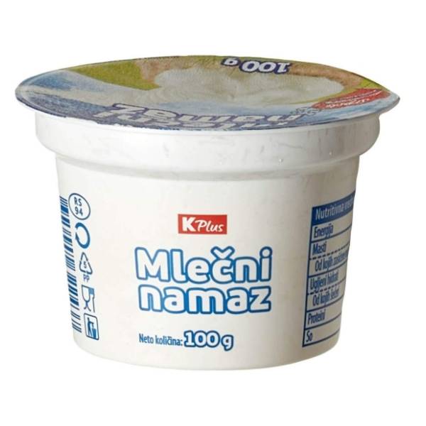 Mlečni namaz K PLUS 100g