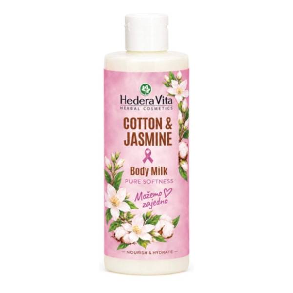 Mleko za telo HEDERA VITA cotton & jasmine 200ml