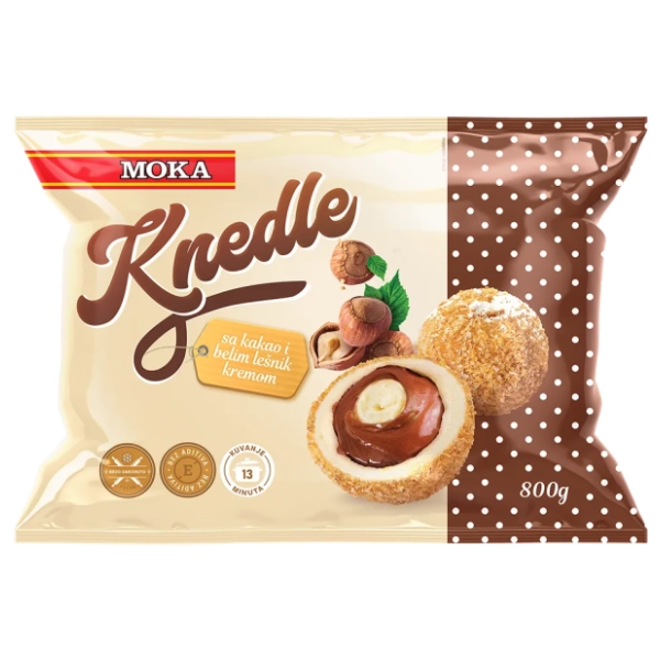 MOKA knedle sa kakaom i belim kremom 800g