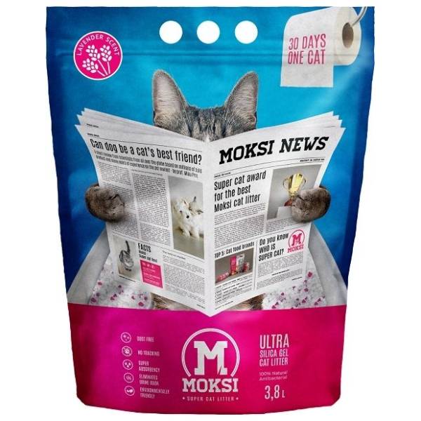 MOKSI posip za mačke lavanda 3,8l